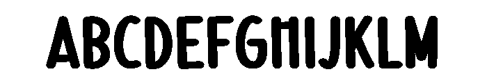 Pastel2 Font UPPERCASE
