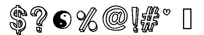 PastelBlock Font OTHER CHARS