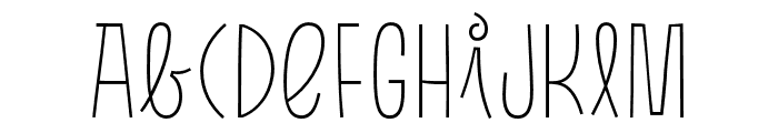 Pasto-SharpThin Font UPPERCASE
