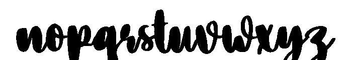 Pastry Font LOWERCASE