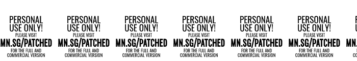 Patched PERSONAL USE ONLY Medium Font OTHER CHARS