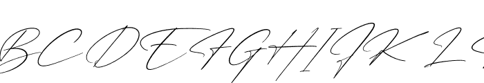 Patricia Signature Italic Font UPPERCASE
