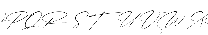 Patricia Signature Italic Font UPPERCASE