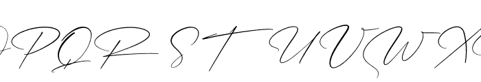 Patricia Signature Font UPPERCASE