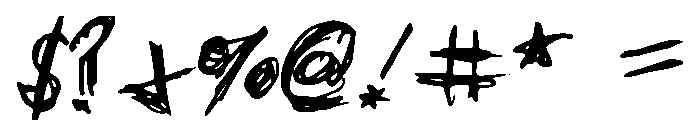 PatrickScratch Font OTHER CHARS