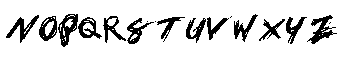 PatrickScratch Font UPPERCASE
