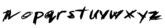 PatrickScratch Font LOWERCASE