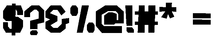 Patterst Regular Font OTHER CHARS