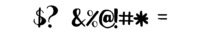 Patto Regular Font OTHER CHARS