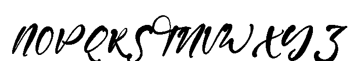 Paula Hazel Font UPPERCASE