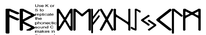 Pauls Real Celtic Rune Font Font UPPERCASE