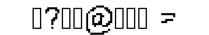patheticbit Font OTHER CHARS