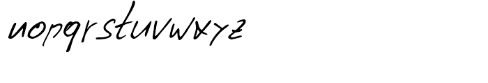 Pablo Handwriting Regular Font LOWERCASE