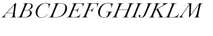 Paganini Light Italic Font UPPERCASE