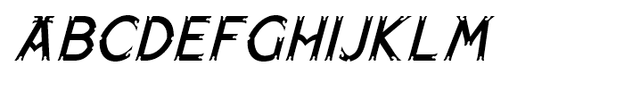 Paget Oblique Font LOWERCASE