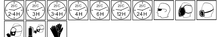 Paint industry symbols Regular Font UPPERCASE