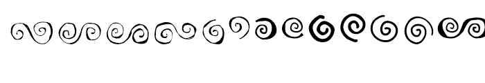 Paisley and Swirl Doodles Regular Font LOWERCASE
