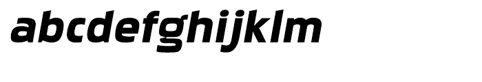 Pakenham Expanded Black Italic Font LOWERCASE