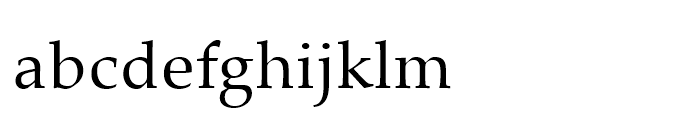 Palatino Arabic Regular Font LOWERCASE