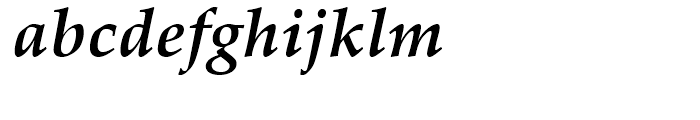 Palatino Linotype Bold Italic Font LOWERCASE