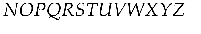 Palatino Linotype Italic Font UPPERCASE