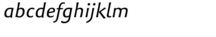 Palatino Sans Informal Italic Font LOWERCASE