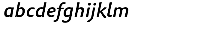 Palatino Sans Informal Medium Italic Font LOWERCASE