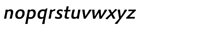 Palatino Sans Medium Italic Font LOWERCASE