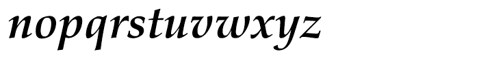 Palatino nova Bold Italic Font LOWERCASE