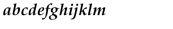Palatino nova Cyrillic Bold Italic Font LOWERCASE