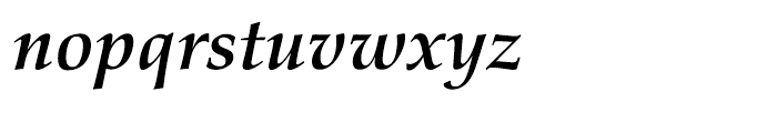 Palatino nova Greek Bold Italic Font LOWERCASE