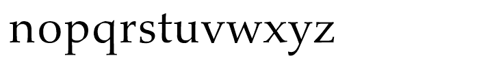 Palatino nova Greek Regular Font LOWERCASE