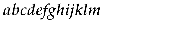 Palatino nova Medium Italic Font LOWERCASE