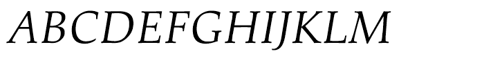 Palatino nova Paneuropean Italic Font UPPERCASE