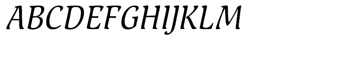Pallada Italic Font UPPERCASE