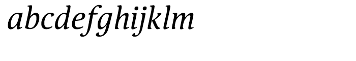 Pallada Italic Font LOWERCASE