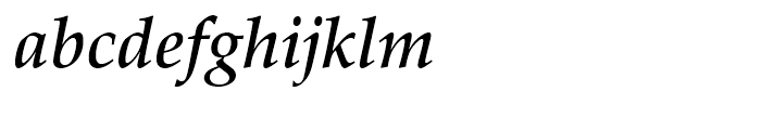 Palladio Medium Italic Font LOWERCASE