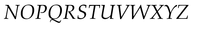 Palladio Regular Italic Font UPPERCASE