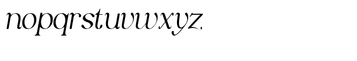 Paloen Thin Italic Font LOWERCASE