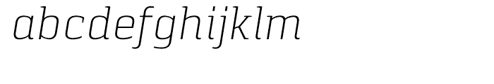 Pancetta Serif Pro Extra Light Italic Font LOWERCASE