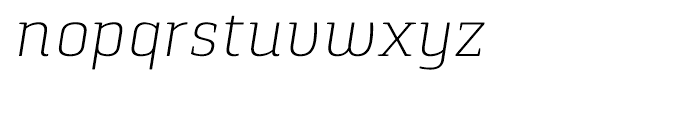 Pancetta Serif Pro Extra Light Italic Font LOWERCASE