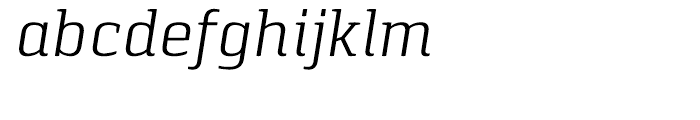 Pancetta Serif Pro Light Italic Font LOWERCASE