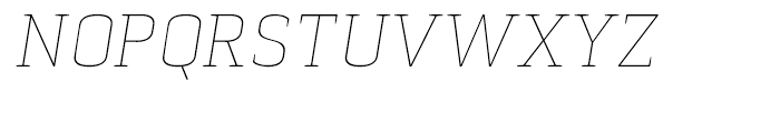 Pancetta Serif Pro Thin Italic Font UPPERCASE