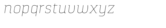 Pancetta Serif Pro Thin Italic Font LOWERCASE