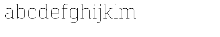 Pancetta Serif Pro Thin Font LOWERCASE