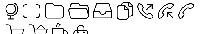 Panton Icons B Regular Font LOWERCASE
