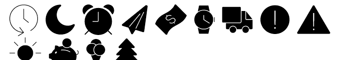 Panton Icons D Fill Light Font LOWERCASE
