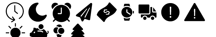 Panton Icons D Fill Regular Font LOWERCASE