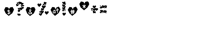 Paper Hearts Normal Font OTHER CHARS