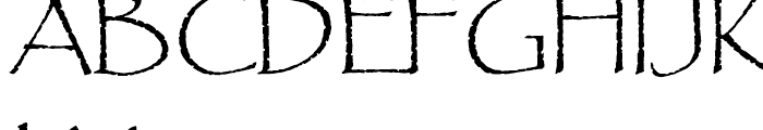 Papyrus Regular Font UPPERCASE